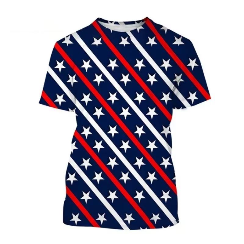 Summer Round Neck 3D Colorful Abstract Art & Geometric Pattern Printed Fashionable Casual Short Sleeved Children's Boy and Girl Kids Unisex T-shirts