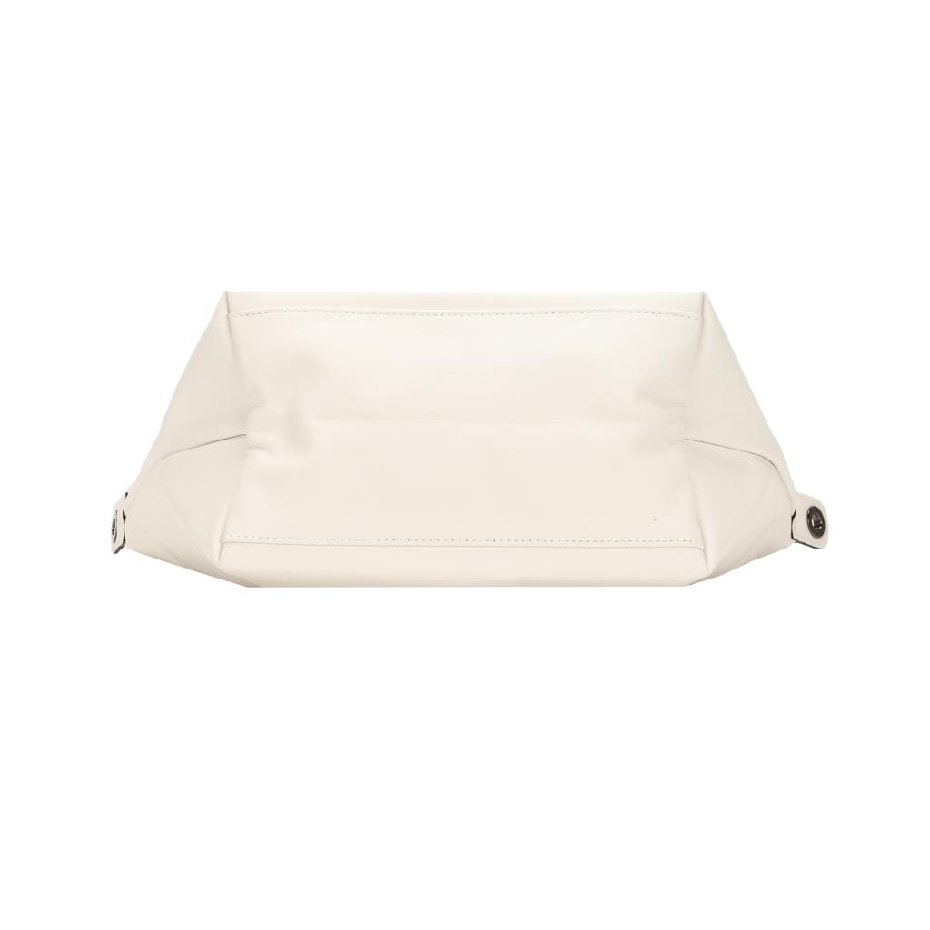 Longchamp Le Pliage Xtra 25 Button Zipper Closure Leather Dumpling Shoulder Tote Bag Small Women Bags White 1512987037