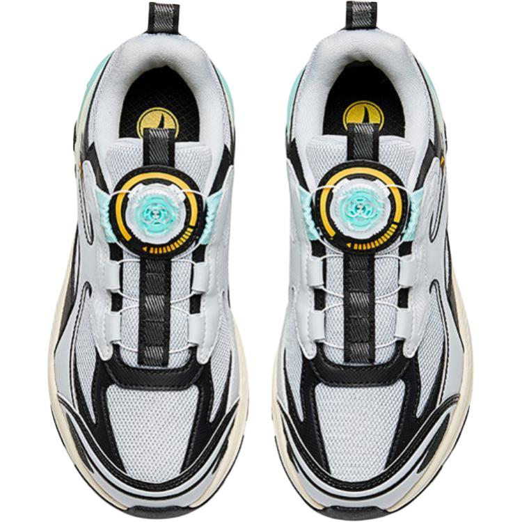 Anta Comfortable Fashionable Non-Slip Wear-Resistant Low-Top Kids Running Shoes Kids sneaker Frost-Tower-Gray Black 312538811-1