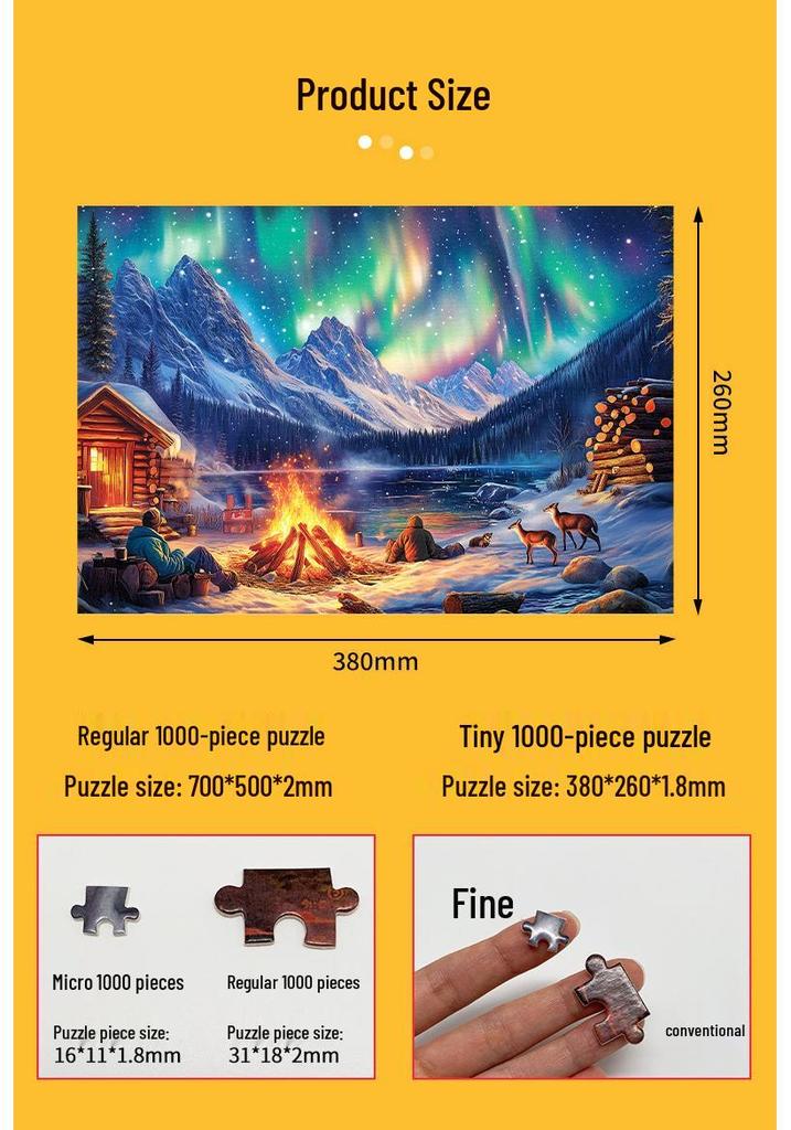 1000-Piece Mini Landscape World Famous Painting Paper Jigsaw Puzzle - Creative Educational Toy