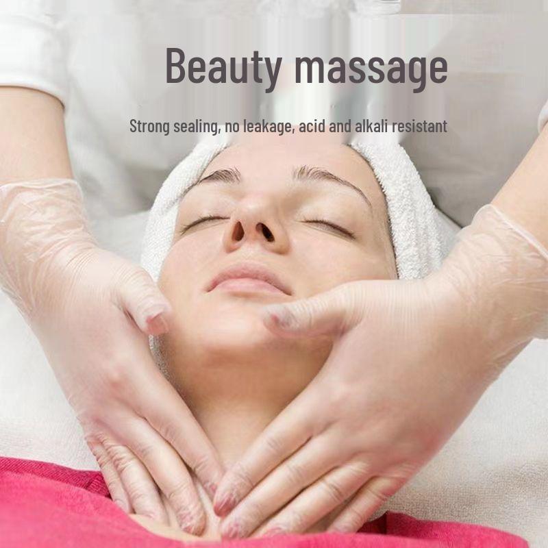 Einweg-Dünnlatex-Massagehandschuhe für Beauty- und Fußtherapie
