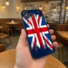 Flag Union Jack British UK Black Soft Cover Phone Case For iPhone 17,16,15,14,13,12,11,Pro,Max,Plus