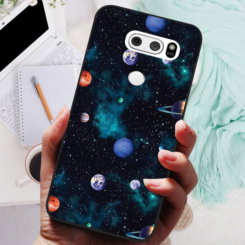 Para LG V30 V30+ Funda Gato Lindo Pintado Trasera para Teléfono Para LG V35 V30S Thinq Funda Silicona Suave Para LGV30 V30 Plus Fundas Coques