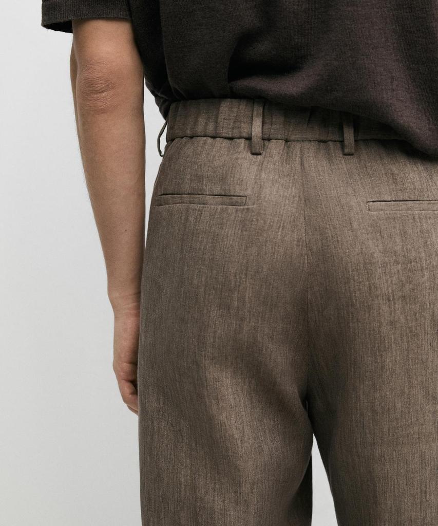 Masimodutti Linen Suit Pants