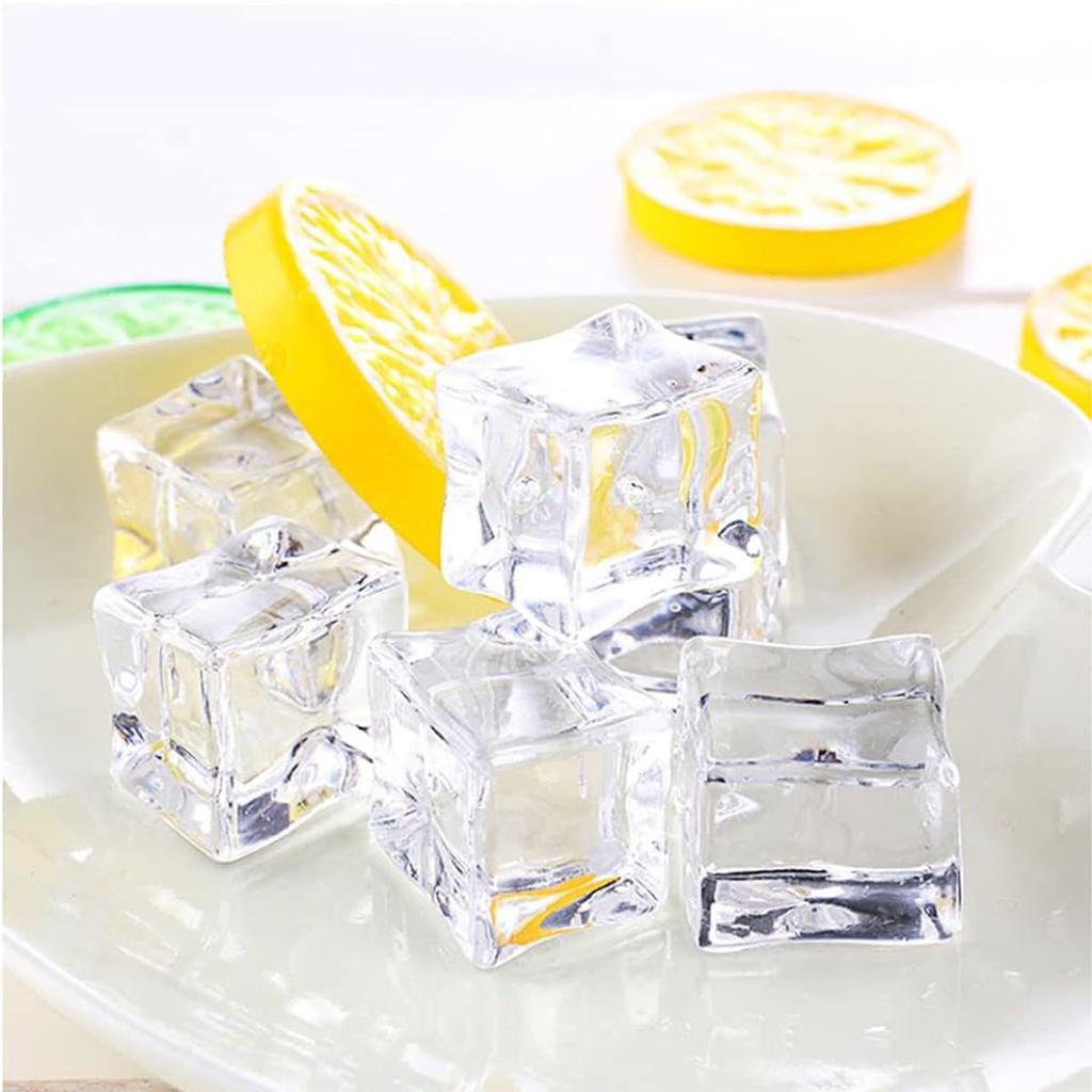 Lanito Artificial Lemon Simulated Set of Fruit Food Realistic Fruit Photography Summer Party Room Ornament Fruit, Ice, 27, Model, Sample, Model, Prop,