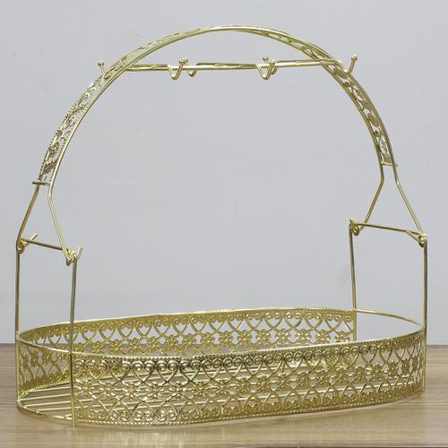 

Metal Cup Holder Household Water Cup Storage Rack Drain Rack Desktop Shelf Mug Hanger Home Storage Holders Decorative Frame золотий