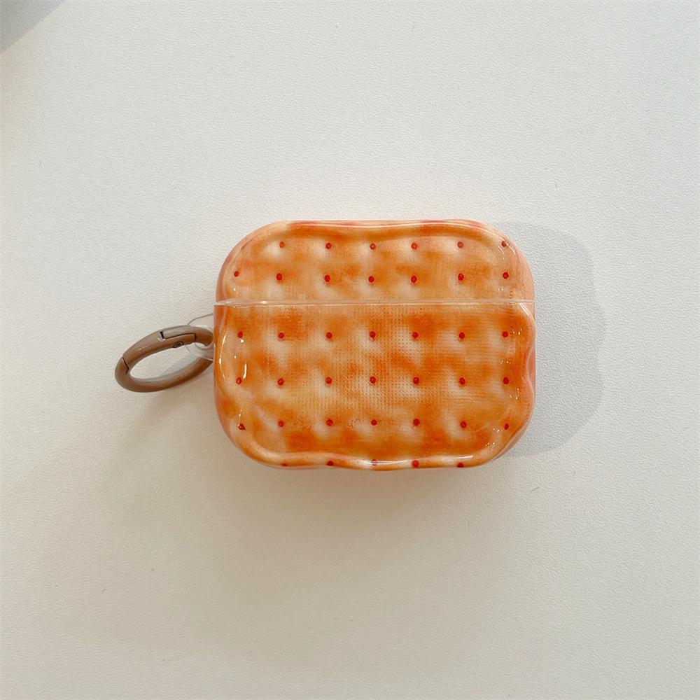 Niche twist biscuit earphone cover for Apple AirPods 1 /1 generation creative pendant case PRO1 cartoon PRO1