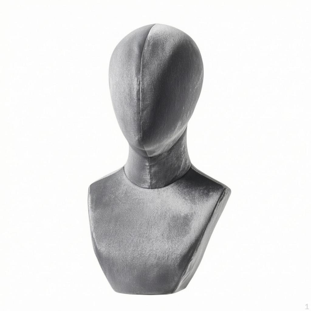 Mannequin Bust with Base Professional Necklace Display Sturdy for Milliners