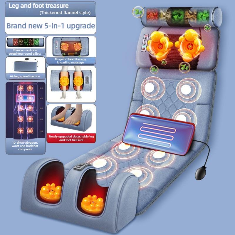 Multi Functional Massage Mattress Waist And Neck Heating Massager Household Intelligent Electric Cushion