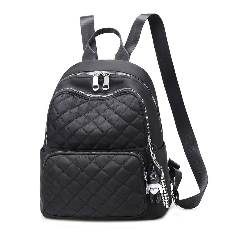 Backpack Women's New Large Capacity Going Out Fashion Travel Bag Alphabet Casual Outdoor Oxford Cloth Bag