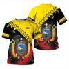 Ecuador Flag T-shirt For Men Custom Name Round Neck T Shirt Fashion Oversized Short Sleeves Harajuku Sports Tops Tee Shirts