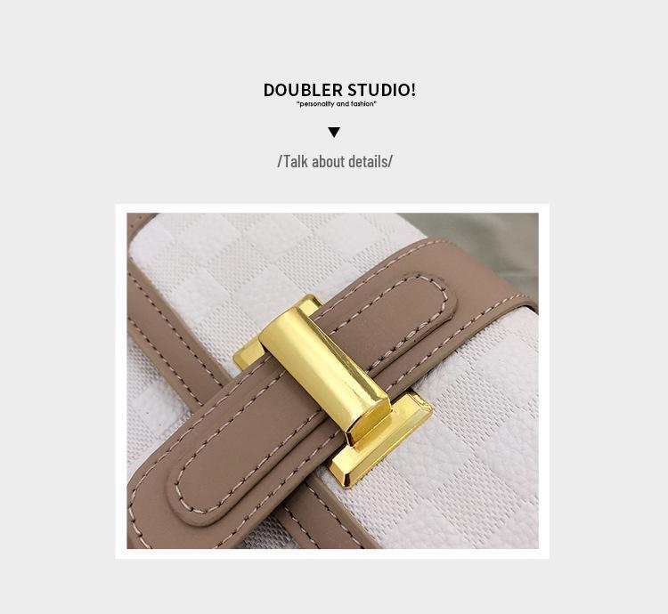 2023 European & American Retro Women's Shoulder Bag Crossbody Handbag - Fashionable Temperament Small Square Bag