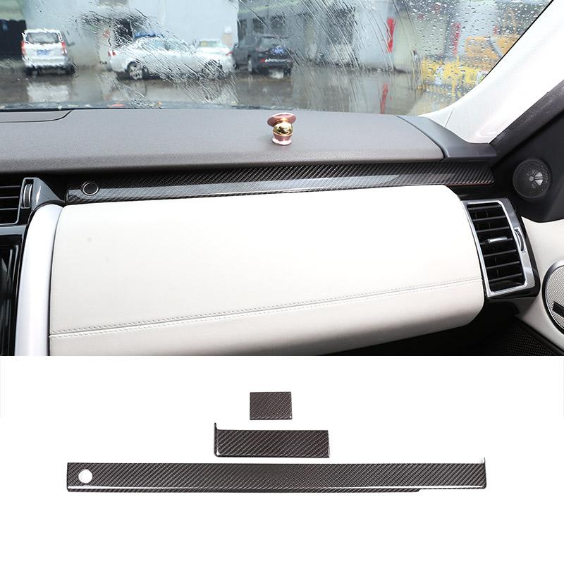 For Land Rover Discovery 5 LR5 2017-2021 Real Carbon Fiber Interior Modification Car Decoration Panel Stickers Car Accessories