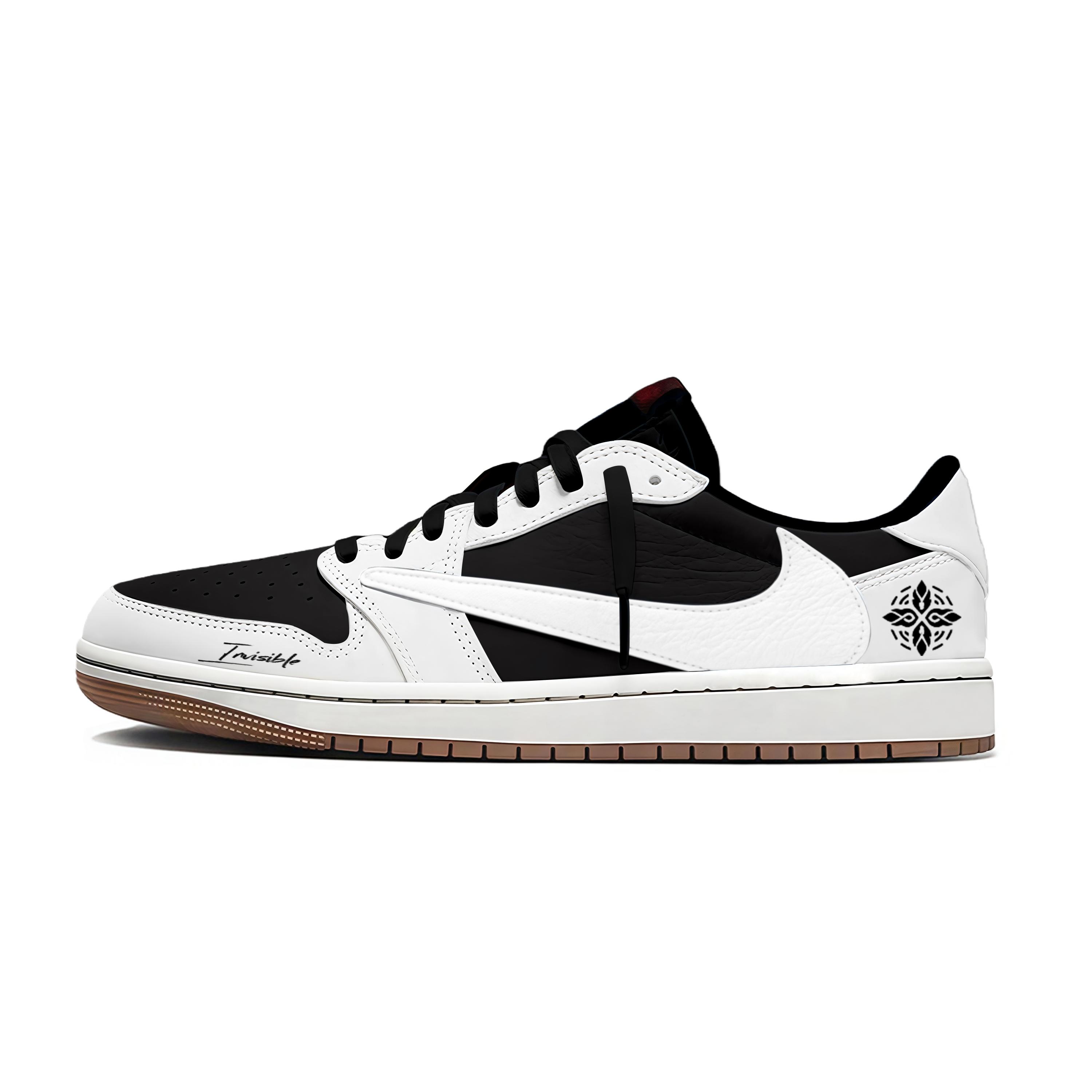 

Travis Scott x Jordan Air Jordan 1 Black & White Field 7.0 Low Slip Resistant Low top Vintage Basketball Shoes Women s DZ4137-700(Team1897-) 42.5