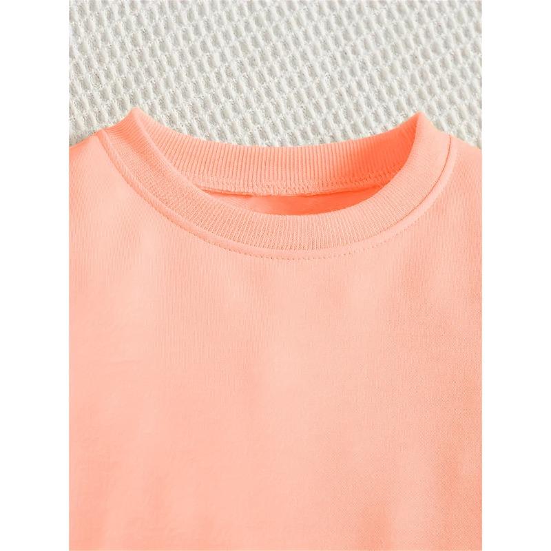 Kids Crewneck Sweatshirt, Cute Little Rabbit Animal Graphic Print, Soft Stylish Pullover Tops for Spring & Autumn