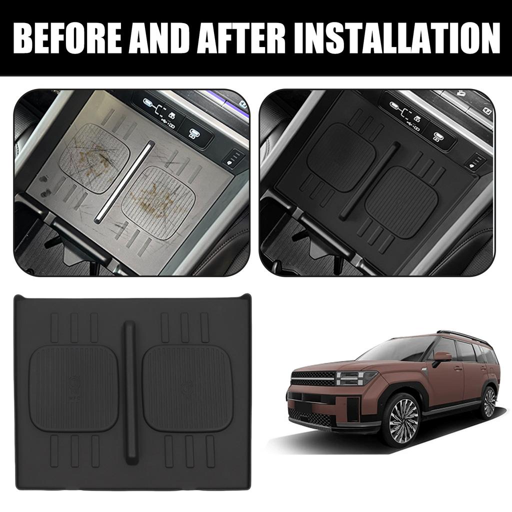 Silicone Non Slip Pad Wireless Charging Silicone Mat Stable Wireless Charger Pad Fast Charging Solution for Hyundai
