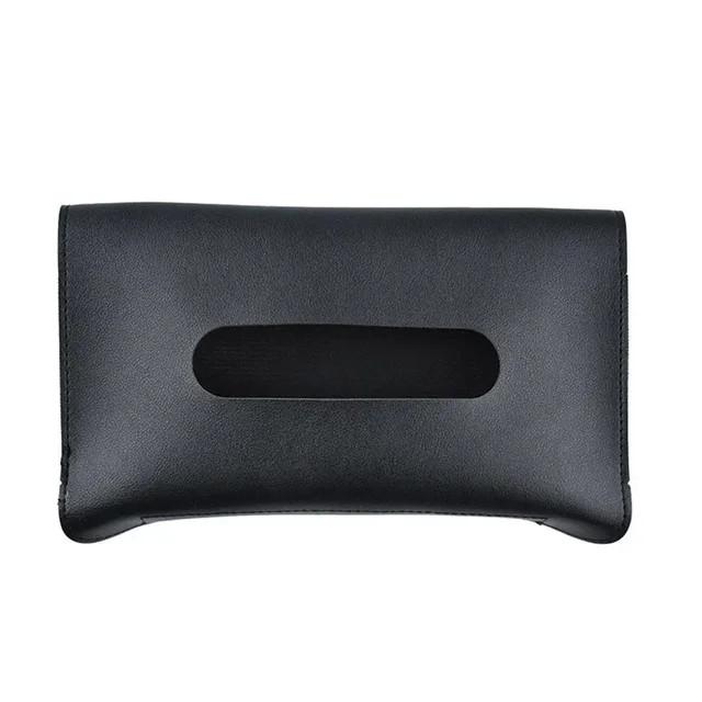 Car Visor Tissue Holders PU Leather Universal Car Sun Visor Hanging Tissue Boxs Auto Interior Storage Decoration Accessories