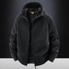 Vielseitige Sherpa Fleece Hoodie Jacke - Warmes Baumwoll-Oberteil für Herbst/Winter Outdoor-Sportarten