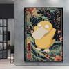 Print on Canvas  Gengar Classic Anime Posters Cartoon Character Picture HD Printing Retro Style Home Living Room Decor