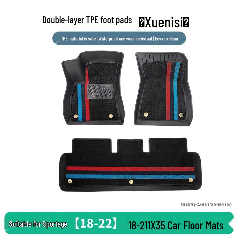 TPE Anti-Slip Car Floor Mats for Kia Sportage 2018-2022, IX35 2018-2021 Models