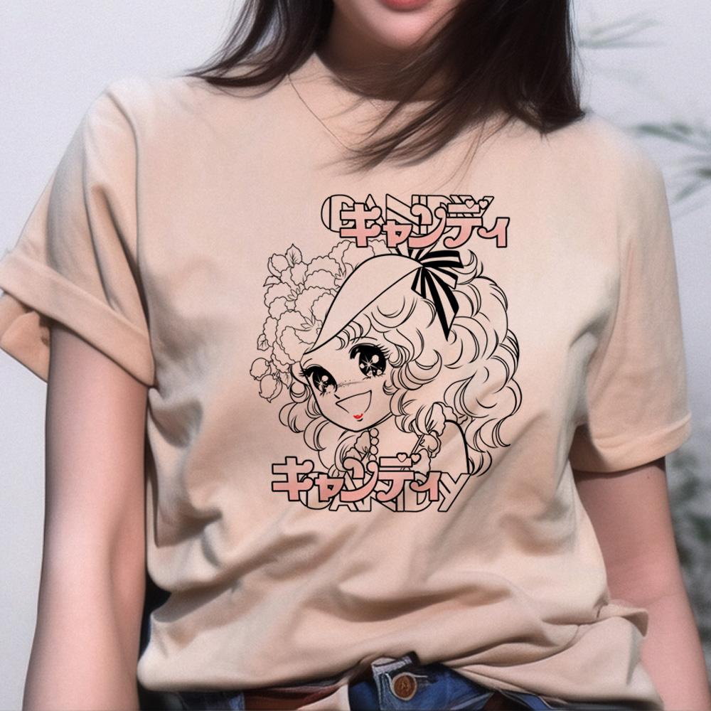 Candy Candy Tshirts Women Summer T Shirt Girl Harajuku Clothes