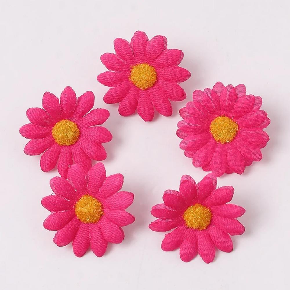 10/50/100PCS Mini Daisy Decorative Artificial Silk Flowers Party Wedding Decoration Home Decor Accessories  Without Stem