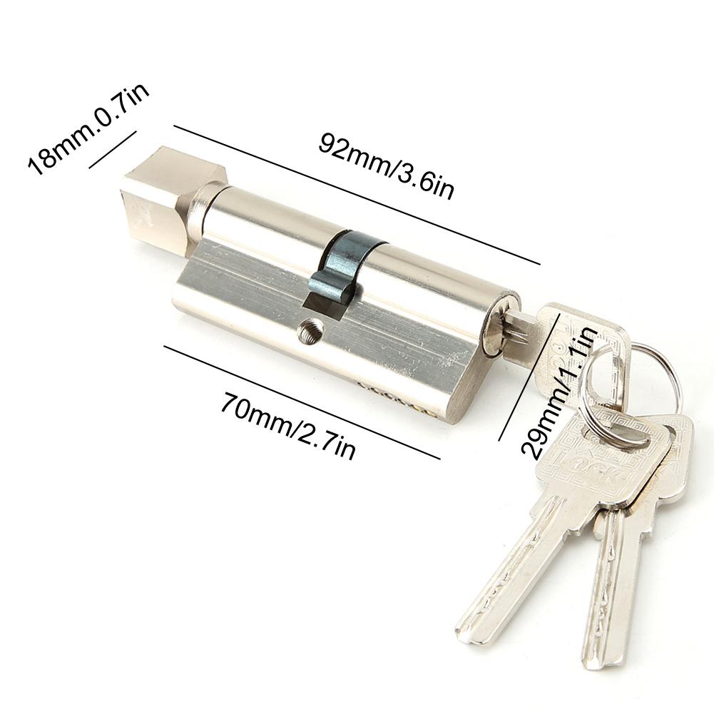 70mm Aluminium Alloy Security Home Door Lock Cylinder with 3 Keys