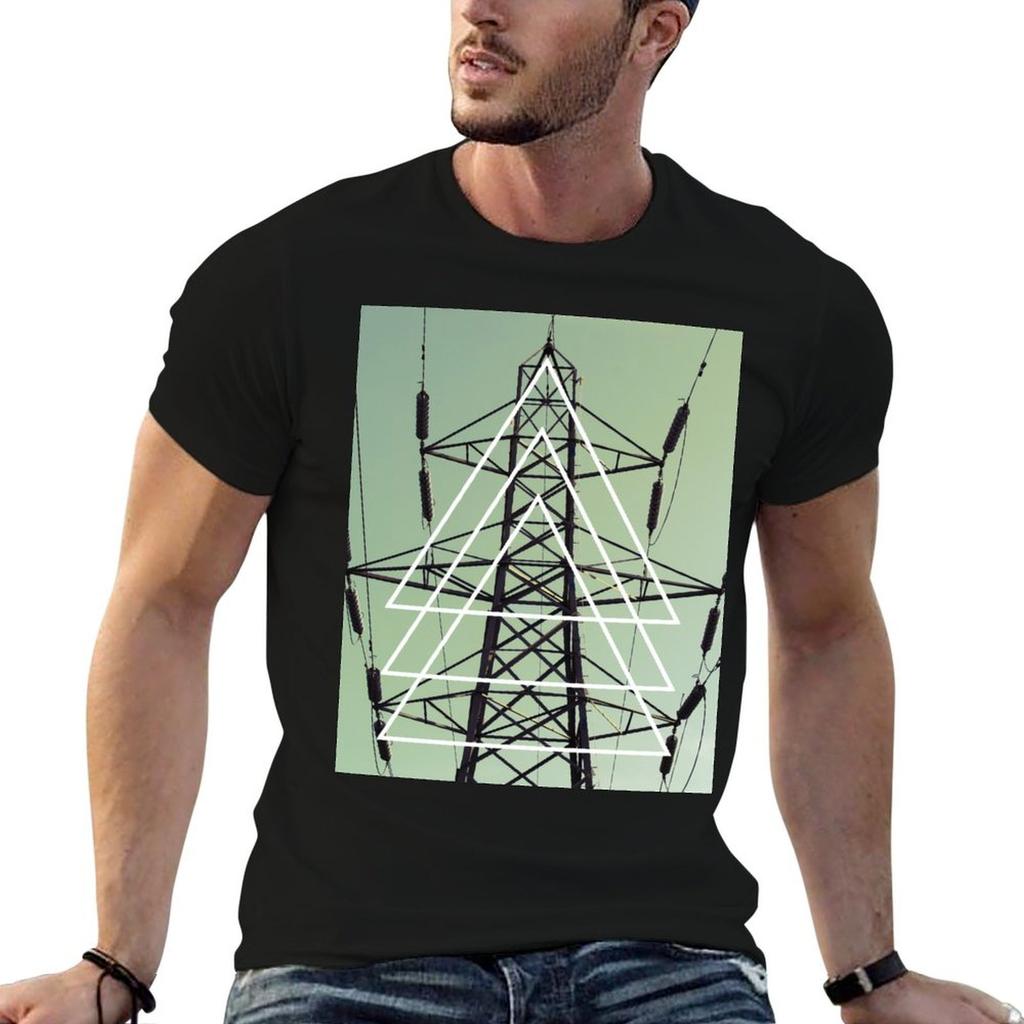 Abstract Pylon Fun Tshirt Work Duty Casual Tshirt