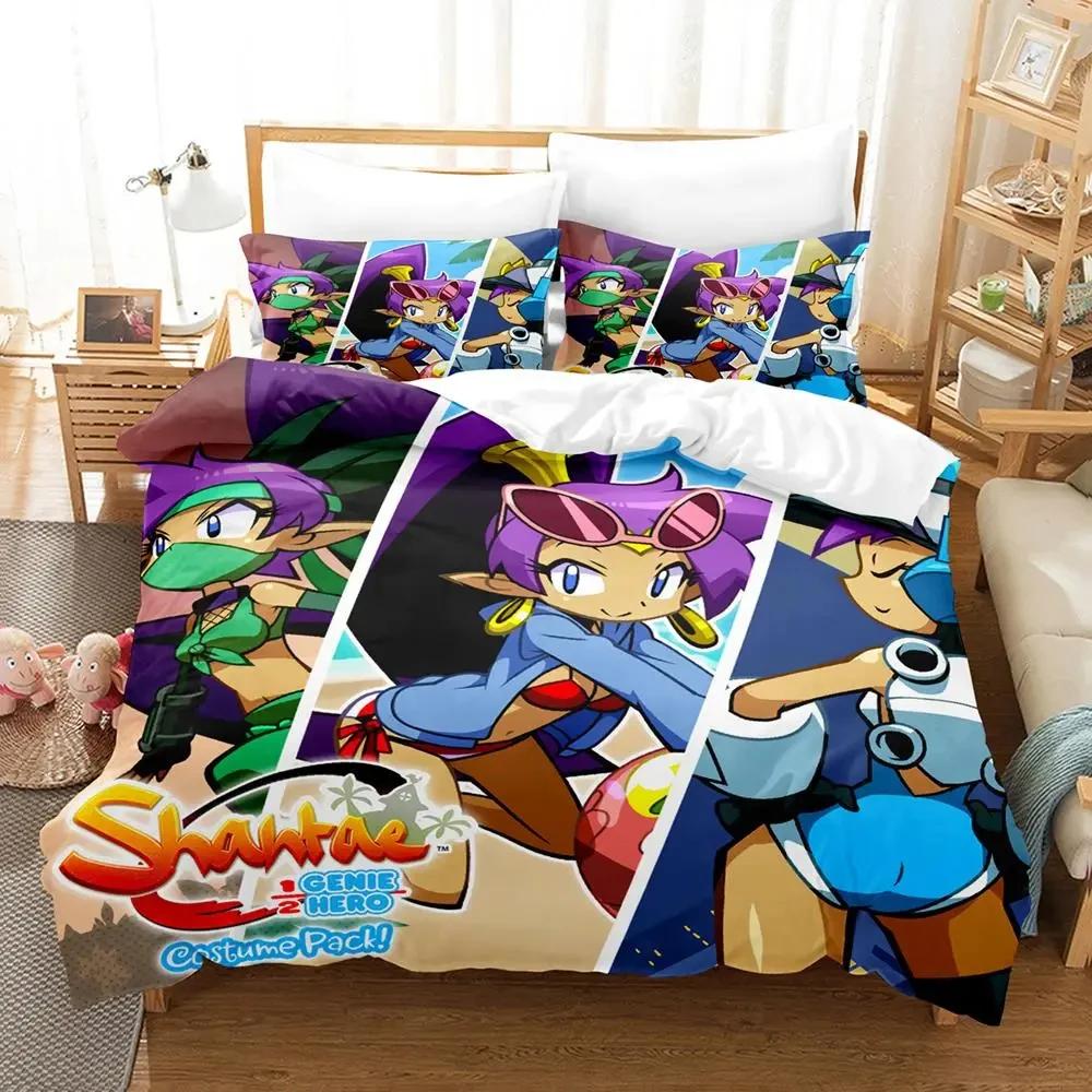 Shantae Half-Genie Hero Adult Boys Bedding Single Twin Full Queen King Size Duvet Cover Set Bedroom Anime