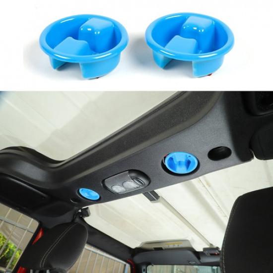 Car Roof Knob Botton Cover Decor Trim Accessories For Jeep Wrangler JK 2007-2017