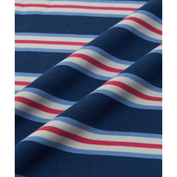 MLB Boston Red Sox Color Block Striped Long Sleeve Cotton Casual T-Shirt Unisex Tops 3ATSV0664-43NYM