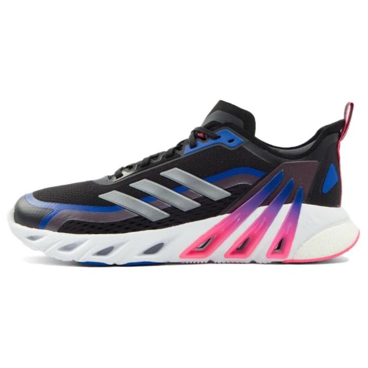 Adidas Y2K Retro Patchwork Lace-Up Cushioning Breathable Low-Top Running Shoes Unisex Sneaker Black Purple IH6031