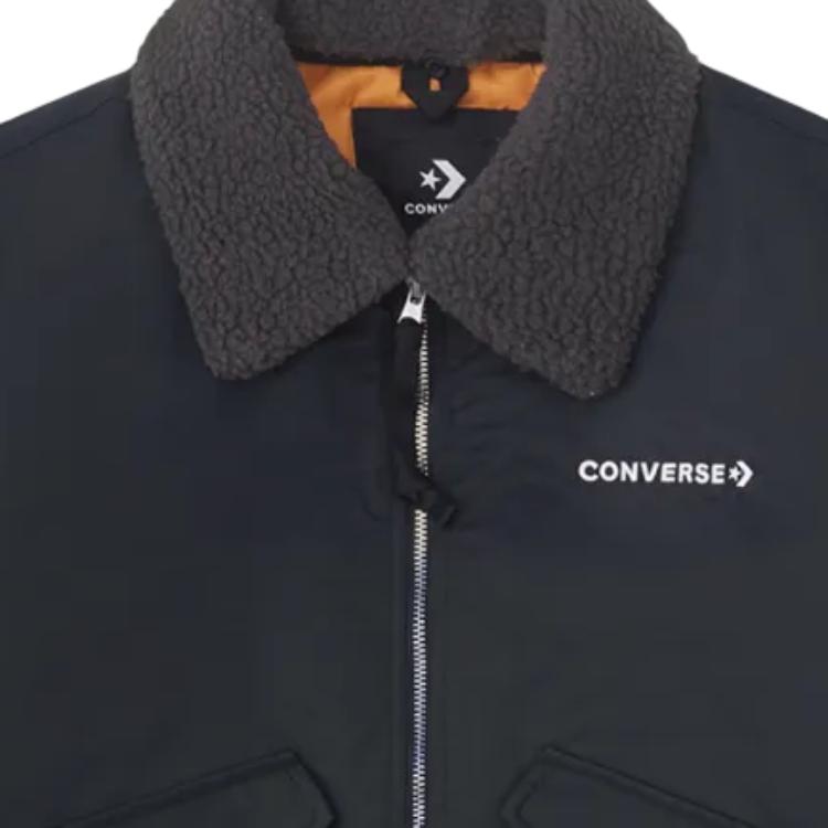 New Converse Jackets Coats Men's Black 10026921-A03