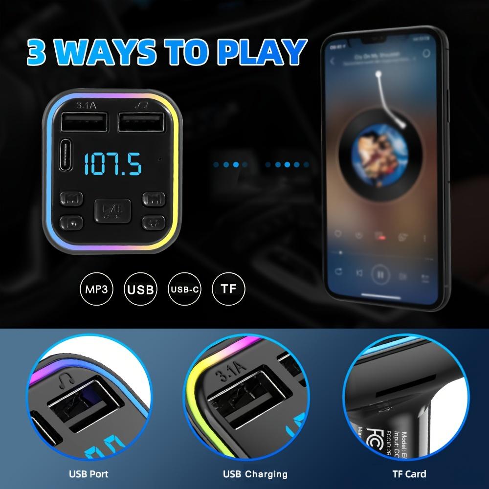 Car Bluetooth MP3 Player FM Transmitter Handsfree Dual USB Charger Audio Receiver
