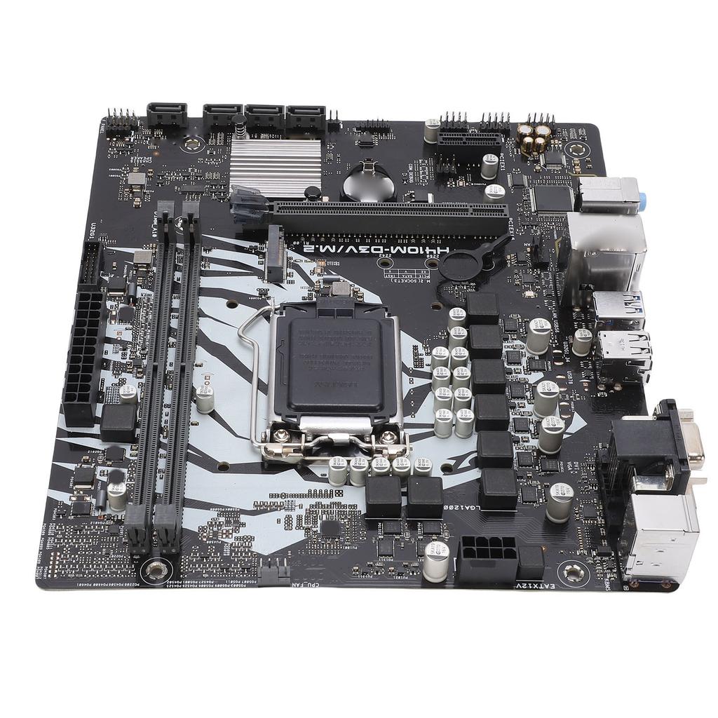 M.2 Computer Motherboard Support for LGA 1200 DDR4 2933 2666 2400 2133MHz Dual Channel Computer Mainboard with Serial ATA 3.0 RJ45 VGA Ports
