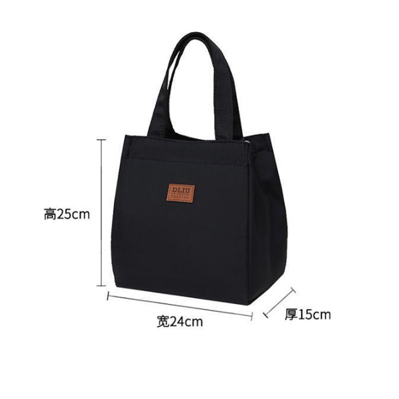 Large-capacity Simple Bento Bag for Going Out and Taking Lunch to Work Aluminum Foil Insulated Lunch Box Bag Handbag