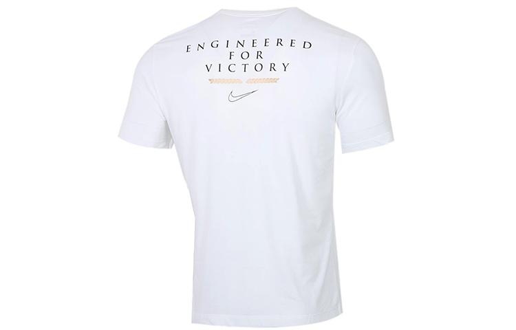 

Nike T Shirts Men s White Crew Neck Moderate Straight Fit CV1039-100 L