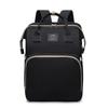 Waterproof Diaper Backpack with Baby Bed Convertible Bag Changing