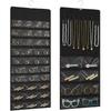 Hanging Jewelry Organizer with Multi-size pockets Double-Sided Jewelry Holder for Earrings, Necklaces, Rings on Closet, Wall, Door,Jewelry Organizer