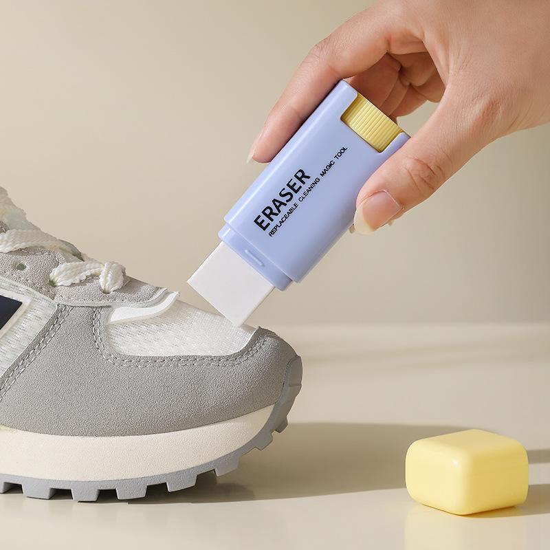 Compact No-Rinse Shoe Cleaner: Dopamine White Drying Eraser for Suede & Universal Use, Perfect for Dormitory