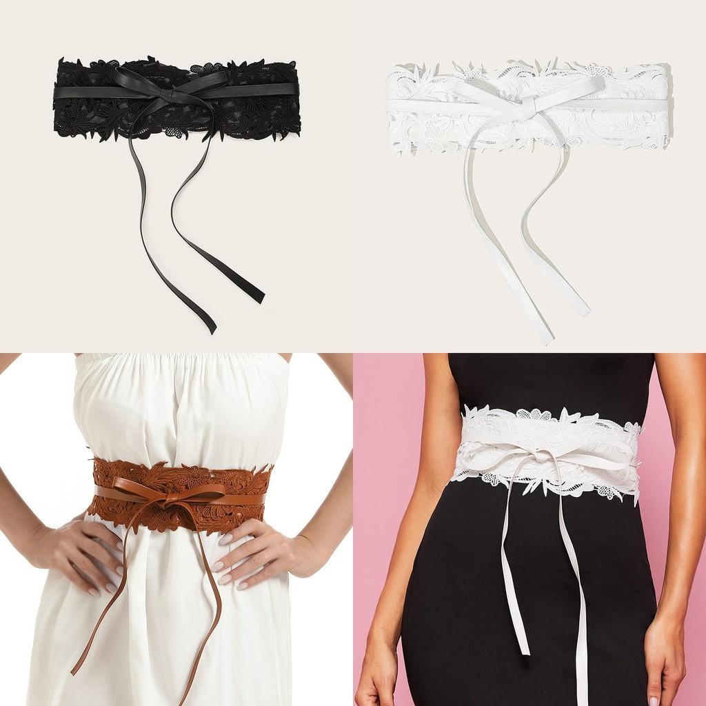Breites Spitzen-Hüftband für Damen mit handgenähten Details für elegante Abendgarderobe