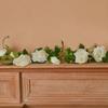 Artificial Simulation Vine White Rose Wreath Wedding Arch Flower Direct Sales Green Rose Vine Home Decoration