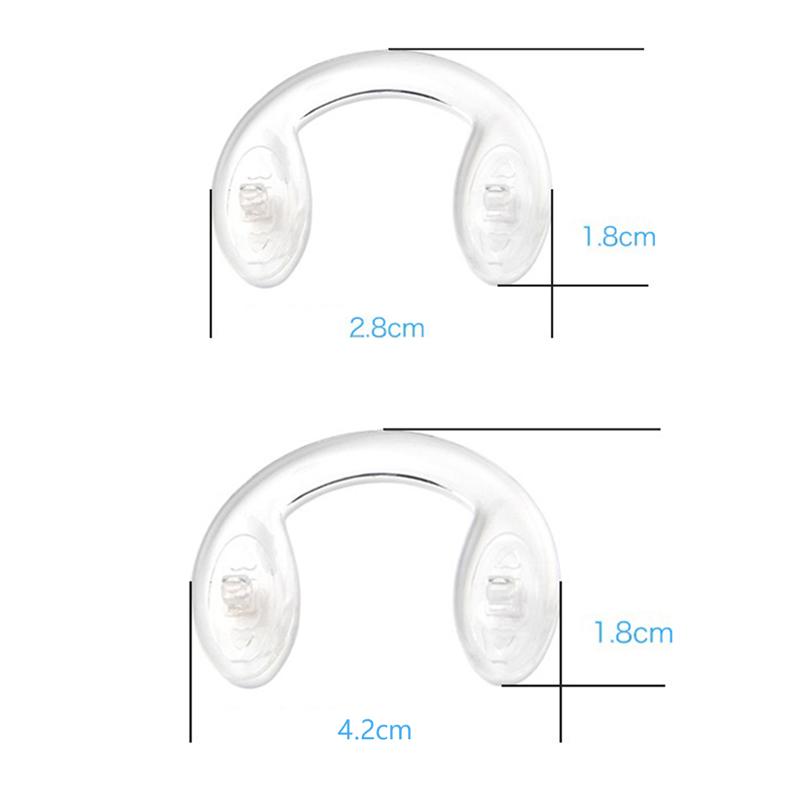 10 Stück/Los U-Stil Silikon Verbundene Brillen Weiche Nasenpads Für Kinder