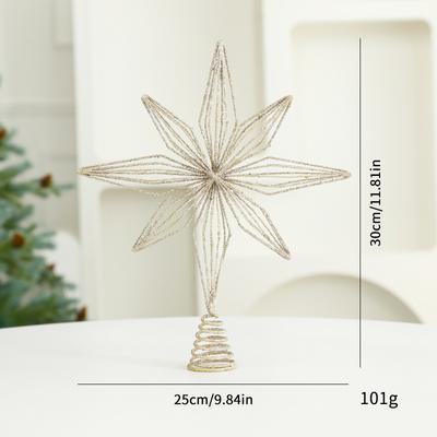 Christmas Tree Ornament With A 30cm Gold Star (1 Piece)