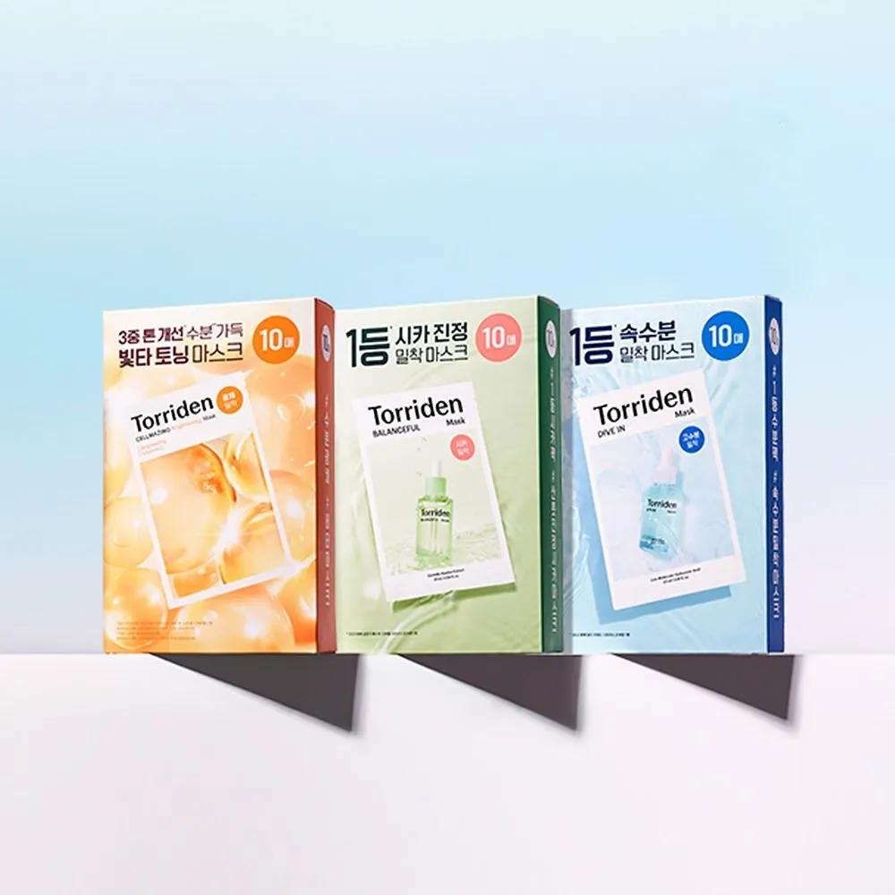 [30 Sheets Set] TORRIDEN BEST Mask Pack (Dive In 10 Sheets + Balanceful 10 Sheets + Vita 10 Sheets)