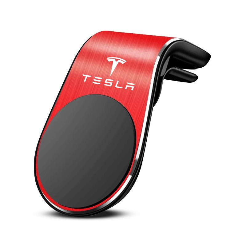 AAAIU1 Magnetischer Handyhalter GPS-Ständer Lüftungsklemme Aufkleber für Tesla Model Y Juniper Model 3 Model S Model X Cybertruck Roadster SpaceX