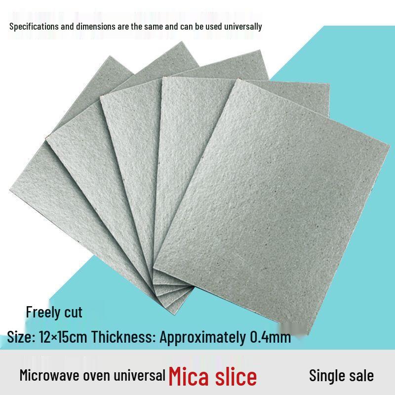 

Лист слюды для микроволновой печи: Термостойкая, толстая, режущаяся изоляционная бумага 12x15 см, бесплатная доставка 5 pieces, freely cut