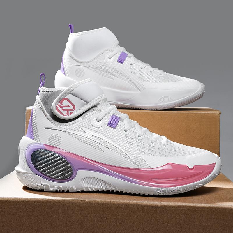 High-Quality Basketball Shoes High-Top Casual Breathable Sports Basketball Shoes Men'S And Women'S Adult Youth Basketball Shoes