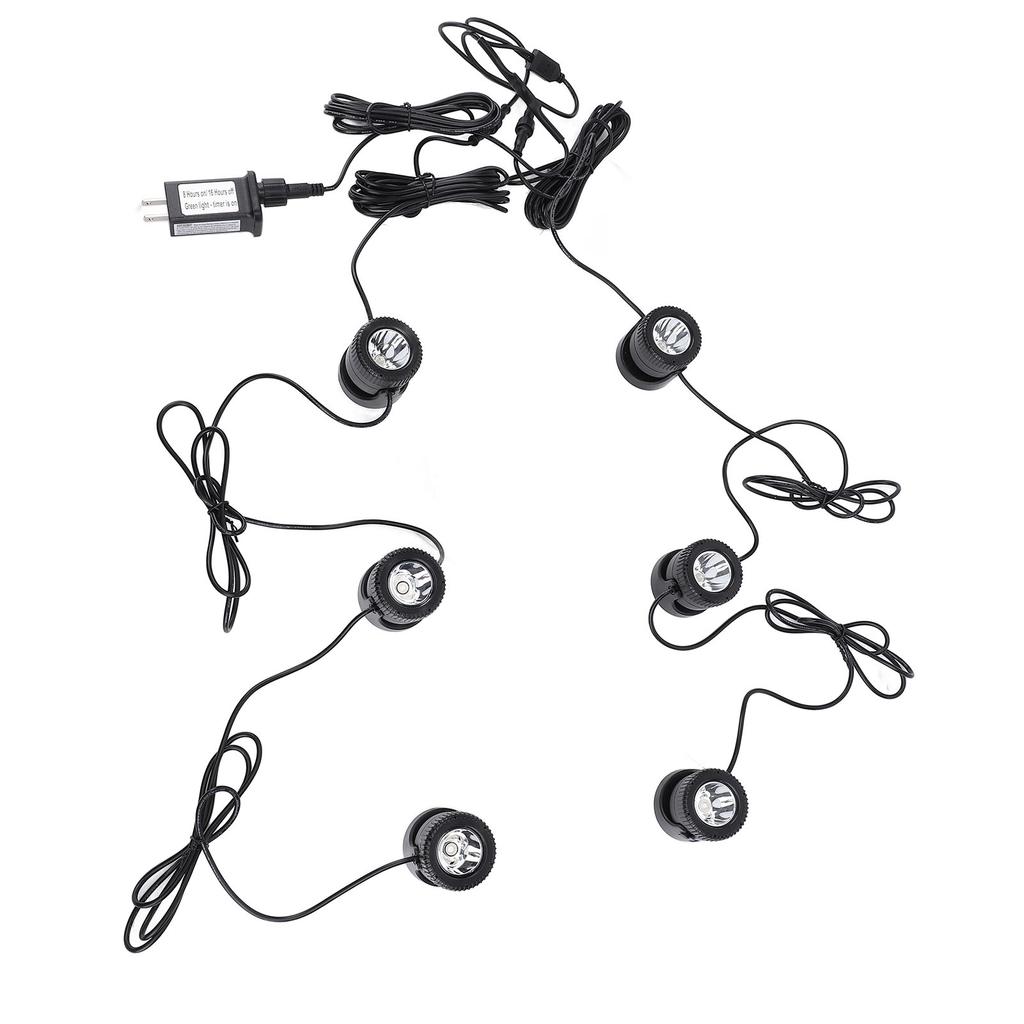 RGB Pond Lights with Timer LED Submersible Underwater Colorful Landscape Spotlight Remote Control