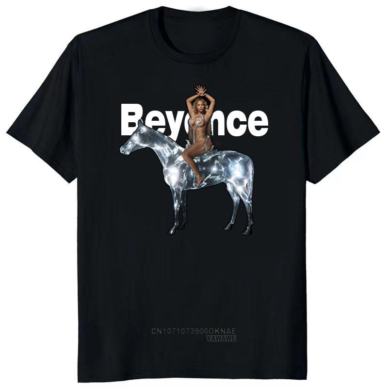 Pop Singer Beyonce Renaissance TShirts New Album Tee for Fans Unisex Short Sleeve Fashion Tops Casual Streetwear Camisetas